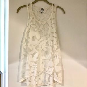 Sloan Rouge mesh top